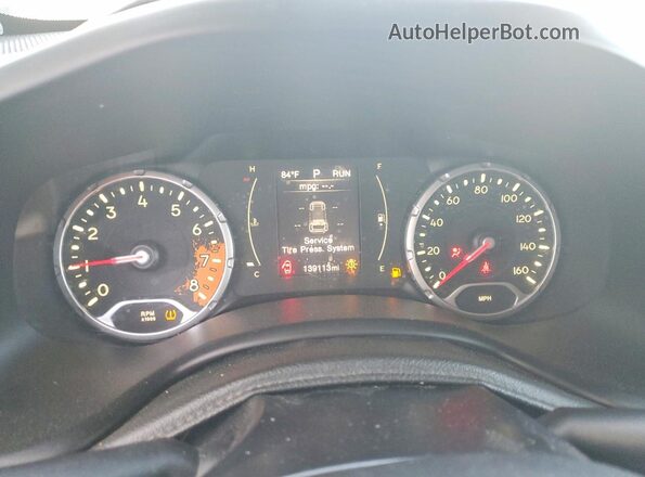 ZACCJABT6GPE18316 2016 JEEP RENEGADE Orange ხელსაწყოთა პანელის ხედი