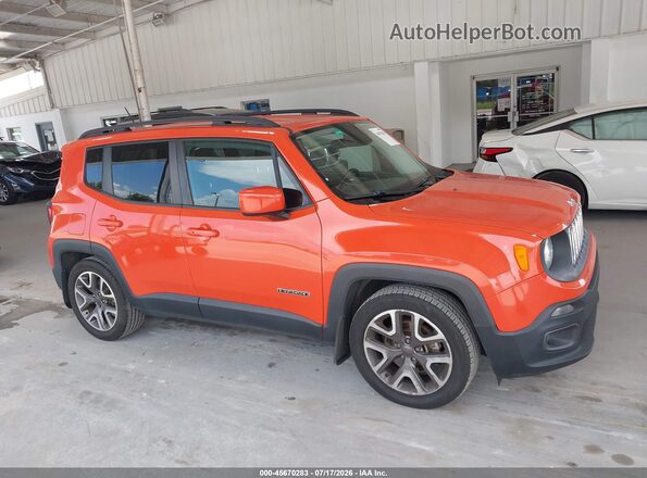 ZACCJABT7GPC54848 2016 JEEP RENEGADE Orange უკანა სალონის ხედი
