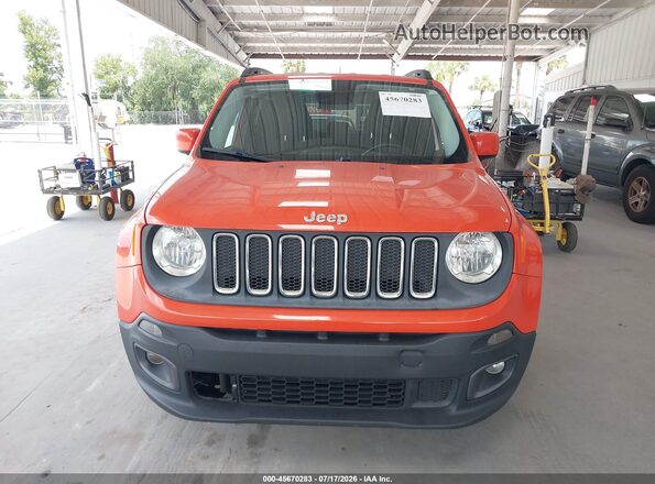 ZACCJABT7GPC54848 2016 JEEP RENEGADE Orange ხელსაწყოთა პანელის ხედი