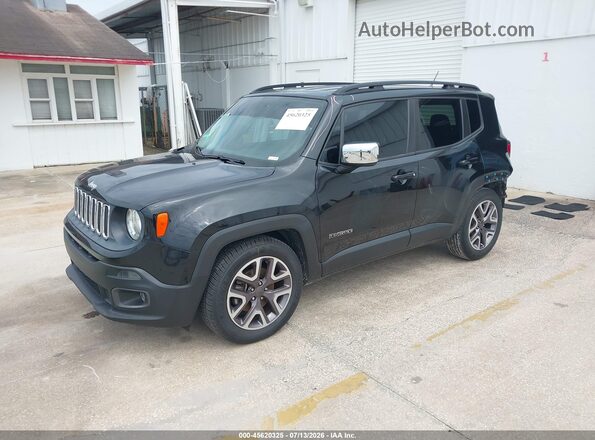 ZACCJABW5GPC93626 2016 JEEP RENEGADE Black Առջևի ձախ երեք քառորդ տեսարան