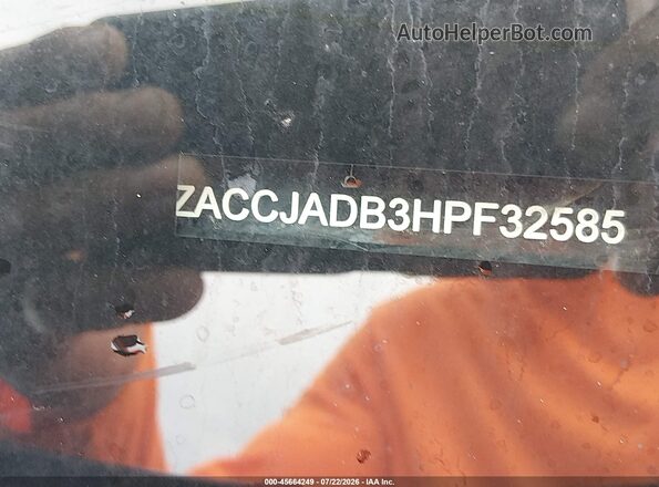 ZACCJADB3HPF32585 2017 JEEP RENEGADE Black Engine compartment view