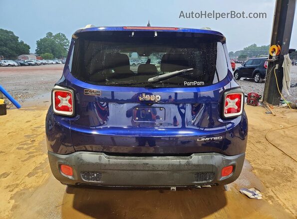 ZACCJADT3GPC63270 2016 JEEP RENEGADE Синий Вид сзади