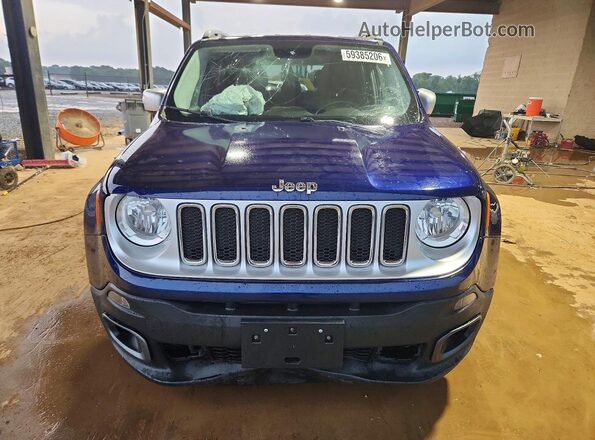 ZACCJADT3GPC63270 2016 JEEP RENEGADE Синий Вид спереди