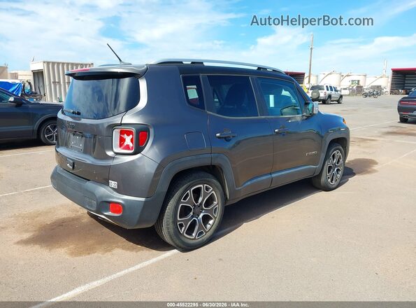 ZACCJADT5GPC87585 2016 JEEP RENEGADE Gray უკანა მარჯვენა