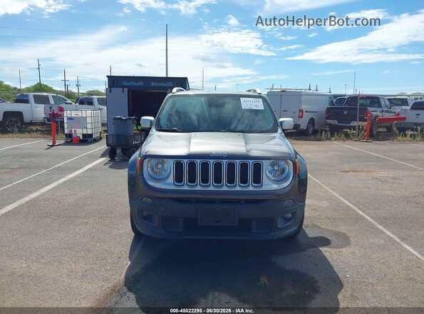 ZACCJADT5GPC87585 2016 JEEP RENEGADE Gray ხელსაწყოთა პანელის ხედი