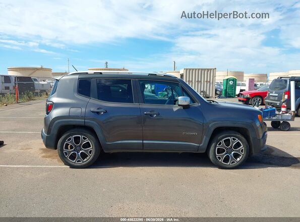 ZACCJADT5GPC87585 2016 JEEP RENEGADE Gray უკანა სალონის ხედი