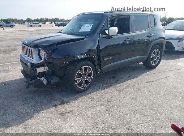 ZACCJADT5GPD02912 2016 JEEP RENEGADE Black Առջևի ձախ երեք քառորդ տեսարան