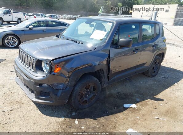 ZACCJBAB0HPF46356 2017 JEEP RENEGADE Gray Przód lewy