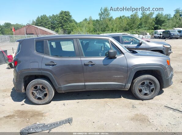 ZACCJBAB0HPF46356 2017 JEEP RENEGADE Gray Widok zestawu wskaźników