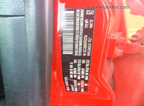 ZACCJBAB0HPG03784 2017 JEEP RENEGADE Red Vista de la etiqueta del VIN