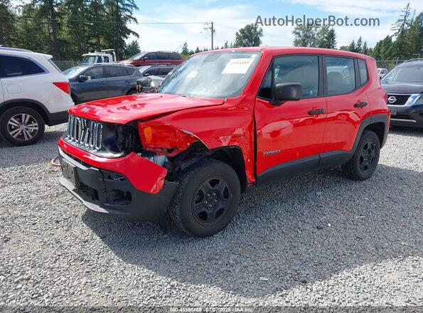 ZACCJBAB1HPF38699 2017 JEEP RENEGADE Красный Передняя левая четверть