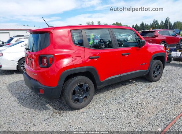 ZACCJBAB1HPF38699 2017 JEEP RENEGADE Красный Задняя правая четверть