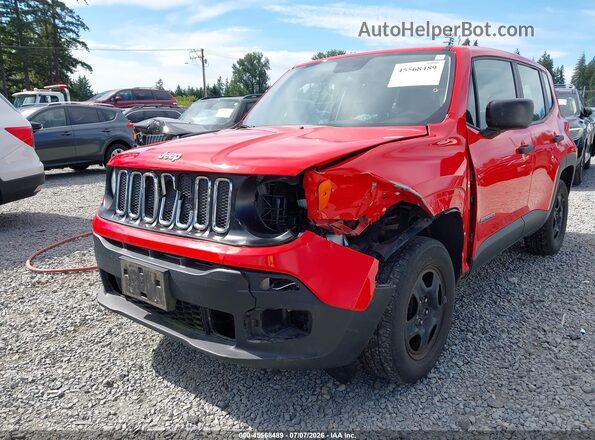 ZACCJBAB1HPF38699 2017 JEEP RENEGADE Красный Вид спереди