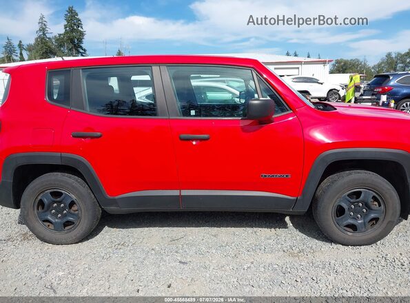 ZACCJBAB1HPF38699 2017 JEEP RENEGADE Красный Вид задней части салона