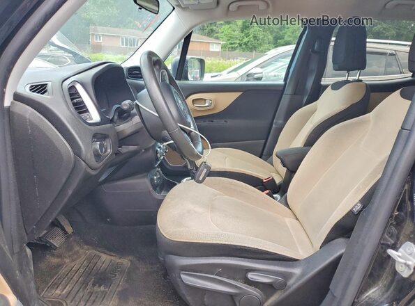 ZACCJBAB1HPG29908 2017 JEEP RENEGADE Black Widok wnętrza z przodu