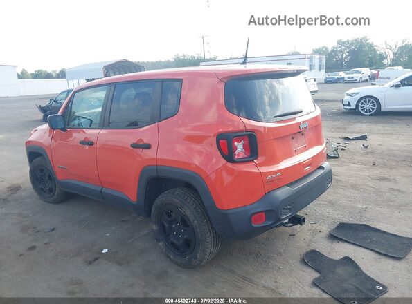 ZACCJBAB1JPH28668 2018 JEEP RENEGADE Orange Trasero izquierdo