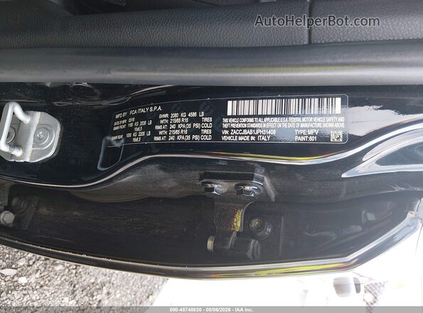 ZACCJBAB1JPH31408 2018 JEEP RENEGADE Black Engine compartment view