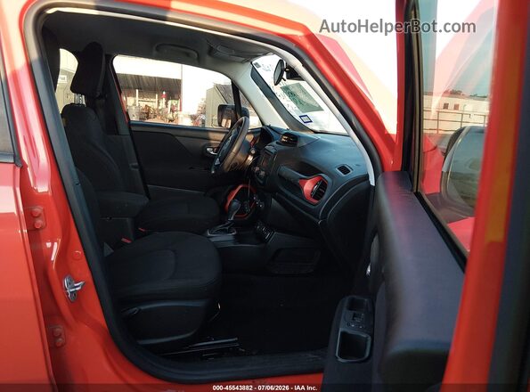 ZACCJBAB1JPJ00722 2018 JEEP RENEGADE Orange Widok wnętrza z przodu