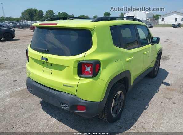 ZACCJBAB3HPF91808 2017 JEEP RENEGADE Зеленый Задняя правая четверть