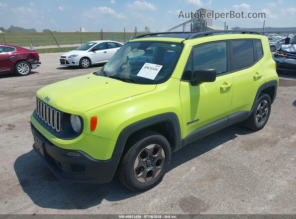 ZACCJBAB3HPF91808 2017 JEEP RENEGADE Зеленый Передняя левая четверть