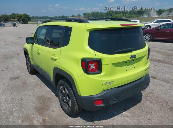 ZACCJBAB3HPF91808 2017 JEEP RENEGADE Зеленый Задняя левая четверть
