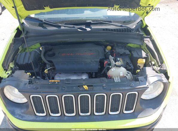 ZACCJBAB3HPF91808 2017 JEEP RENEGADE Зеленый Вид сзади