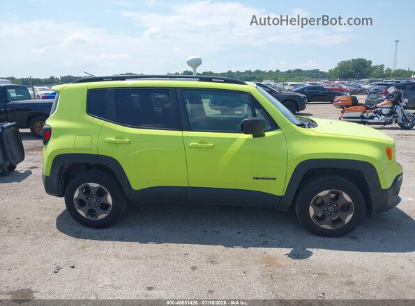 ZACCJBAB3HPF91808 2017 JEEP RENEGADE Зеленый Вид задней части салона