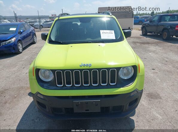 ZACCJBAB3HPF91808 2017 JEEP RENEGADE Зеленый Вид щитка приборов