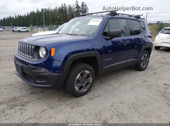 ZACCJBAB3JPH19339 2018 JEEP RENEGADE Blue Առջևի ձախ երեք քառորդ տեսարան