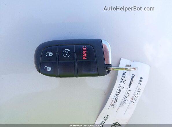 ZACCJBAB3JPH49179 2018 JEEP RENEGADE Red Առջևի վահանակի տեսք