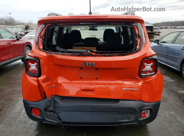 ZACCJBAB3JPH50770 2018 JEEP RENEGADE Orange Rear view