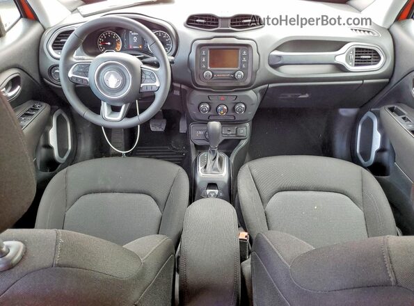 ZACCJBAB3JPH50770 2018 JEEP RENEGADE Orange Dashboard view