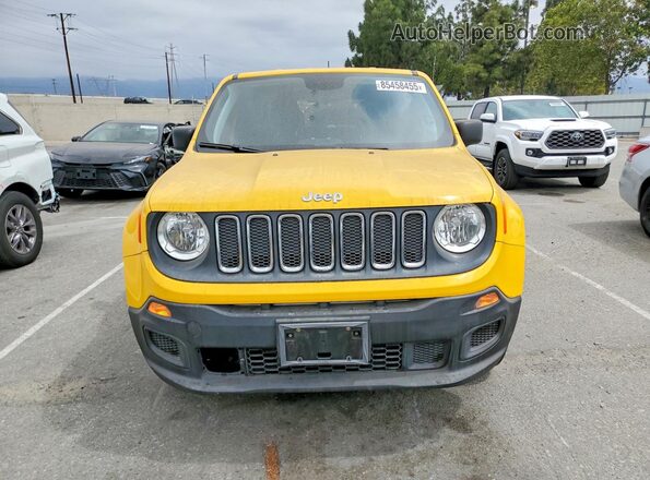 ZACCJBAB3JPH78097 2018 JEEP RENEGADE Yellow Front view