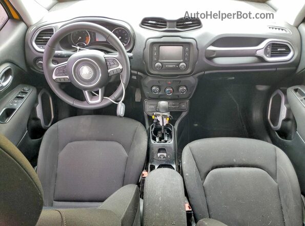 ZACCJBAB3JPH78097 2018 JEEP RENEGADE Yellow Dashboard view