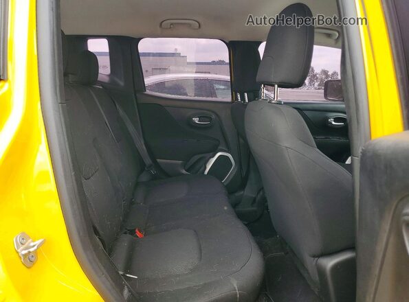 ZACCJBAB3JPH78097 2018 JEEP RENEGADE Yellow Rear interior view