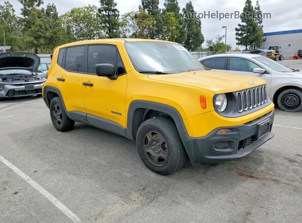 ZACCJBAB3JPH78097 2018 JEEP RENEGADE Yellow Front right