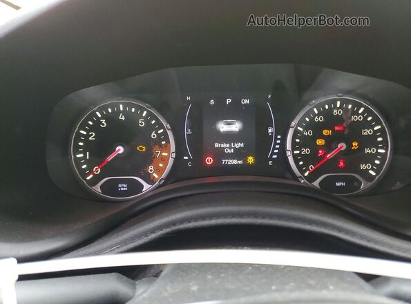 ZACCJBAB3JPH78097 2018 JEEP RENEGADE Yellow Instrument cluster view