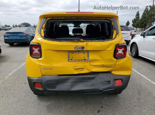 ZACCJBAB3JPH78097 2018 JEEP RENEGADE Yellow Rear view