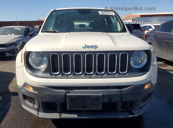 ZACCJBAB5JPH68557 2018 JEEP RENEGADE White წინა ხედი