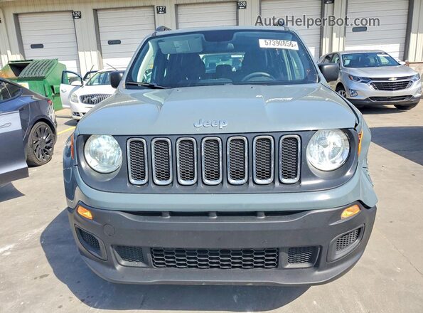 ZACCJBAB5JPJ01131 2018 JEEP RENEGADE Бирюзовый Вид спереди
