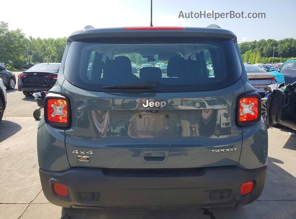 ZACCJBAB5JPJ01131 2018 JEEP RENEGADE Бирюзовый Вид сзади