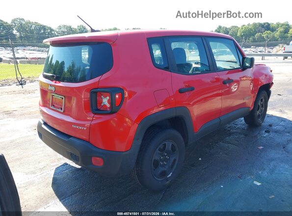 ZACCJBAB6HPF99580 2017 JEEP RENEGADE Red უკანა მარჯვენა