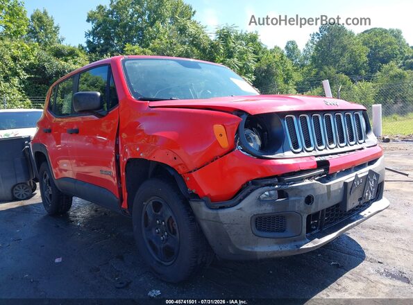 ZACCJBAB6HPF99580 2017 JEEP RENEGADE Red წინა ხედი