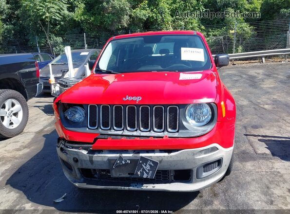 ZACCJBAB6HPF99580 2017 JEEP RENEGADE Red ხელსაწყოთა პანელის ხედი