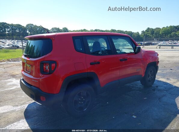 ZACCJBAB6HPF99580 2017 JEEP RENEGADE Red უკანა სალონის ხედი