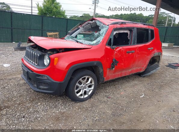 ZACCJBAB6JPH52562 2018 JEEP RENEGADE Red Front left
