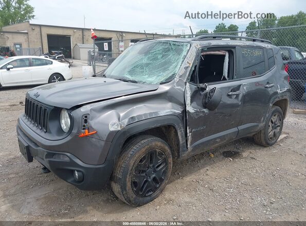 ZACCJBAB7JPJ11613 2018 JEEP RENEGADE Gray Передня ліва чверть