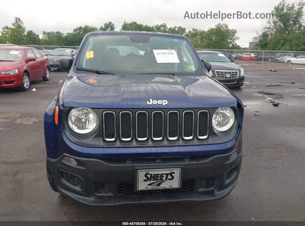 ZACCJBAB7JPJ50850 2018 JEEP RENEGADE Blue Սարքավորումների վահանակի տեսք