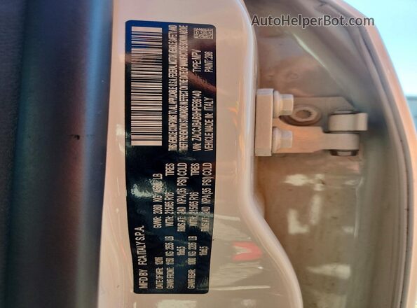 ZACCJBAB9HPE89140 2017 JEEP RENEGADE White VIN კოდის სტიკერის ხედი