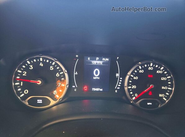 ZACCJBABXJPH79831 2018 JEEP RENEGADE Silver ხელსაწყოთა პანელის ხედი